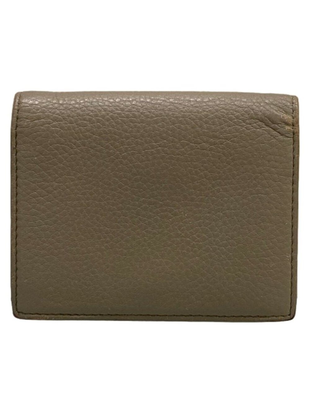 Prada Bifold Wallet Gray Beige Leather - Picture 2 of 6